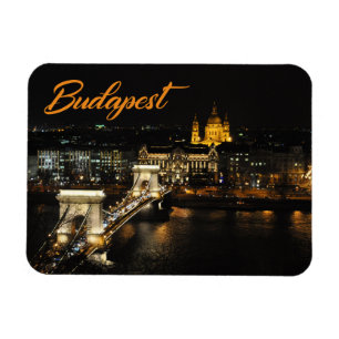 Magnet Flexible Budapest, The Chain Bridge from the Buda Castle