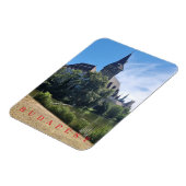 Magnet Flexible Budapest Vajdahunyad Vue du château aimant frigo (Côté Gauche)