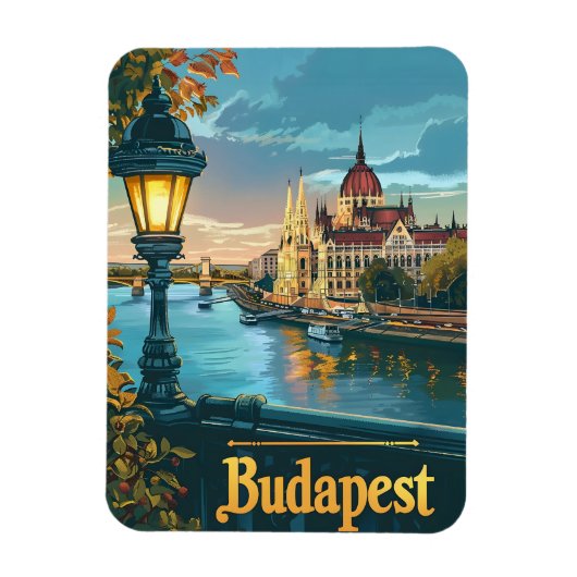Magnet Flexible Budapest vintage (Vertical)