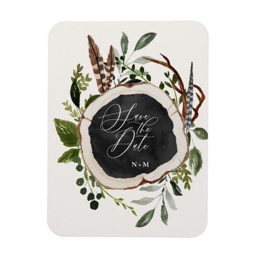 Magnet Flexible budget rustique ferme mariage de automne faire-par (Vertical)