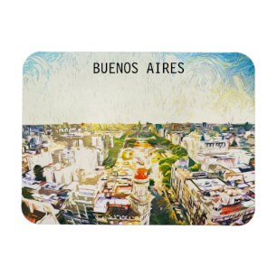 Magnet Flexible Buenos Aires Argentine Painting