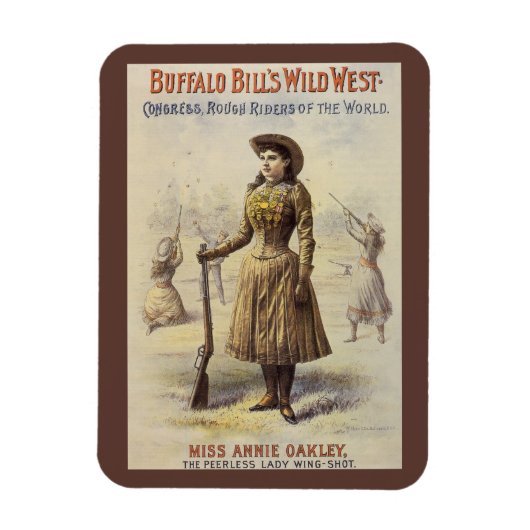 Magnet Flexible Buffalo Bill's Wild West Show avec Annie Oakley (Vertical)