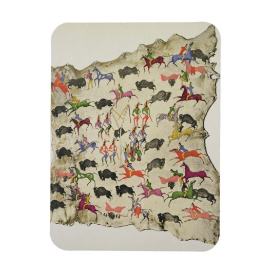 Magnet Flexible Buffalo hunt (Vertical)