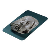 Magnet Flexible Buffed sandstone head of a foreigner, Sarnath, 3rd (Côté Gauche)