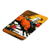 Magnet Flexible Bull Riding par Fred Ludekens (Côté Gauche)
