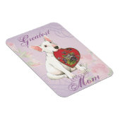 Magnet Flexible Bull Terrier Heart Maman (Côté Droit)