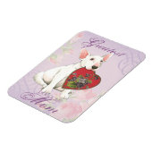 Magnet Flexible Bull Terrier Heart Maman (Côté Gauche)