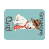 Magnet Flexible Bull Terrier Papa (Horizontal)