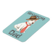 Magnet Flexible Bull Terrier Papa (Côté Gauche)