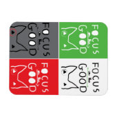 Magnet Flexible Bull Terrier Pop Art Focus sur la BONNE inspiratio (Horizontal)