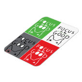 Magnet Flexible Bull Terrier Pop Art Focus sur la BONNE inspiratio (Côté Gauche)