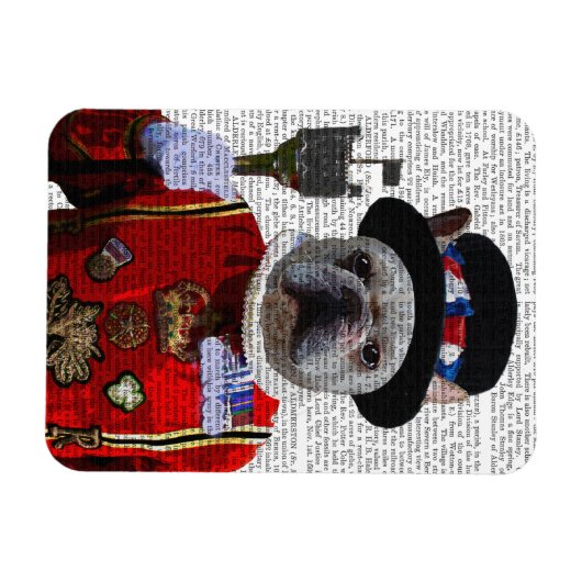 Magnet Flexible Bulldog Beefeater (Horizontal)