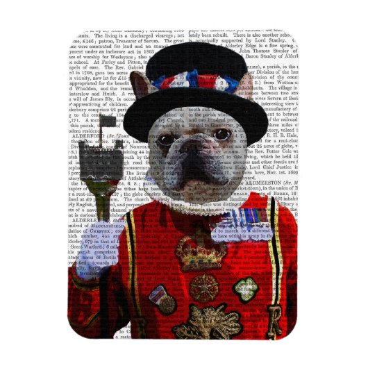 Magnet Flexible Bulldog Beefeater (Vertical)