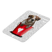 Magnet Flexible Bulldog Bucket Of Love Red (Côté Gauche)