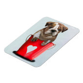 Magnet Flexible Bulldog Bucket Of Love Red 2 (Côté Gauche)