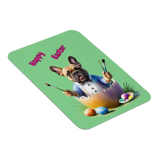 Magnet Flexible Bulldog de Pâques (Côté Droit)