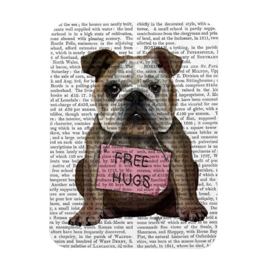 Magnet Flexible Bulldog Free Hugs (Vertical)