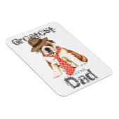 Magnet Flexible Bulldog Papa (Côté Droit)