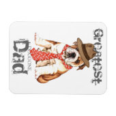 Magnet Flexible Bulldog Papa (Horizontal)