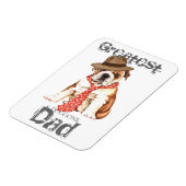 Magnet Flexible Bulldog Papa (Côté Gauche)