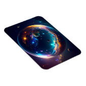 Magnet Flexible Bulle cosmique Galaxie Imaginaire Art (Côté Droit)