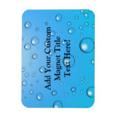 Magnet Flexible Bulles claires, Eau bleue (Vertical)