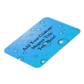 Magnet Flexible Bulles claires, Eau bleue (Côté Gauche)