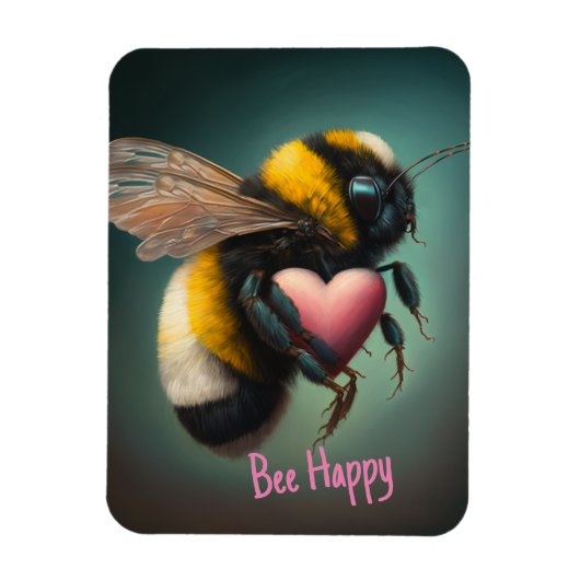 Magnet Flexible Bumble Bee - Abee Happy - Aimant flexible (Vertical)