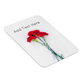 Magnet Flexible Bundle of Red Carnation Flowers (Côté Droit)