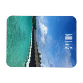 Magnet Flexible bungalows eau maldives (Horizontal)