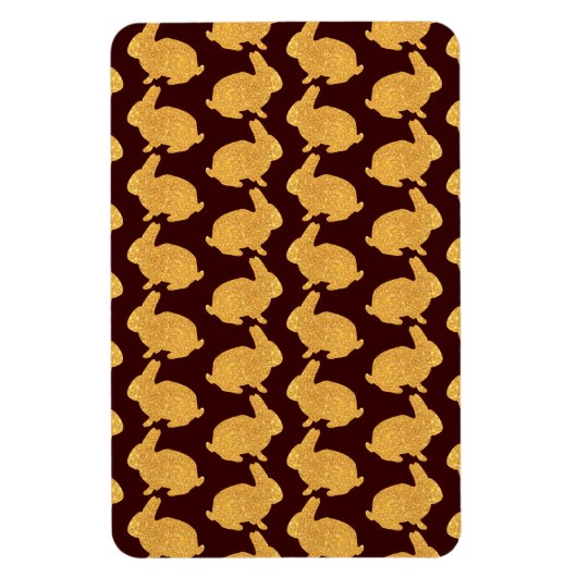 Magnet Flexible Bunnies dorés (Vertical)
