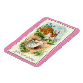 Magnet Flexible Bunnies vintages Pâques (Côté Gauche)