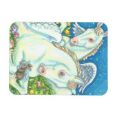 MAGNET FLEXIBLE BUNNY & COLT ANGELS, WHIMSY EASTER PETIT (Horizontal)