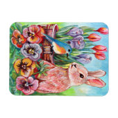 Magnet Flexible Bunny de printemps (Horizontal)