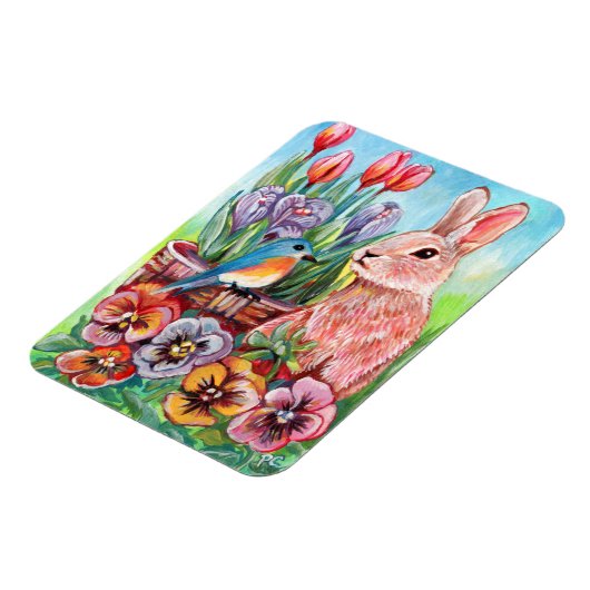 Magnet Flexible Bunny de printemps (Côté Gauche)