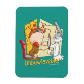 Magnet Flexible BUNNY™ et Elmer Fudd "Unbewievable" Barber BUGS (Vertical)