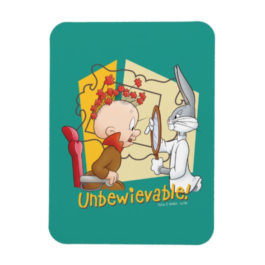 Magnet Flexible BUNNY™ et Elmer Fudd "Unbewievable" Barber BUGS (Vertical)