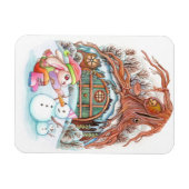 Magnet Flexible Bunny et Snowman (Horizontal)