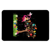 Magnet Flexible Bunny Flamingo Easter | Cute Flamingo Lovers (Horizontal)