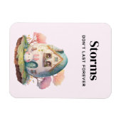 Magnet Flexible Bunny Pink Pastel & Egg House Encouragement (Horizontal)