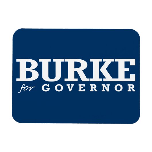 MAGNET FLEXIBLE BURKE FOR GOVERNOR 2014 (Horizontal)
