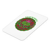 Magnet Flexible Burrell Scottish Tartan Celtic Thistle (Côté Gauche)