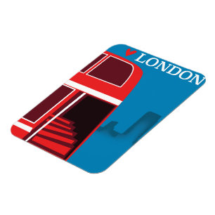 Magnet Flexible Bus rouge de Londres