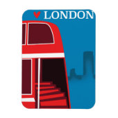 Magnet Flexible Bus rouge de Londres (Vertical)