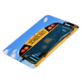 Magnet Flexible Bus scolaire avec lumières ambrées et rouges (Côté Gauche)