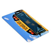 Magnet Flexible Bus scolaire avec lumières ambrées et rouges (Côté Droit)