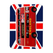 Magnet Flexible Bus vintage London Double Decker (Vertical)
