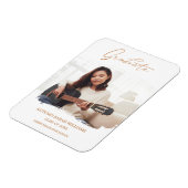 Magnet Flexible Bushstroke Whimsical Calligraphy Graduation School (Côté Gauche)