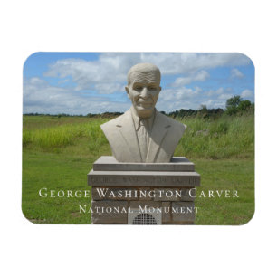 Magnet Flexible Bust of George Washington Carver, Carver Trail
