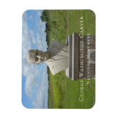 Magnet Flexible Bust of George Washington Carver, Carver Trail (Vertical)